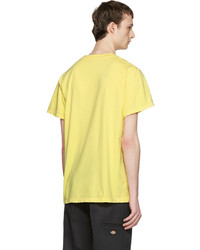 Мужская желтая футболка с круглым вырезом от Noon Goons