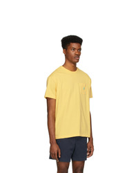 Мужская желтая футболка с круглым вырезом от Polo Ralph Lauren