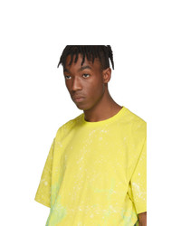 Мужская желтая футболка с круглым вырезом от Clot