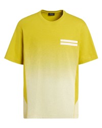 Мужская желтая футболка с круглым вырезом от Zegna