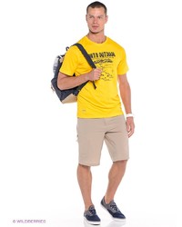 Мужская желтая футболка с принтом от Anta