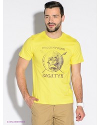 Мужская желтая футболка с принтом от ARBOR VITAE