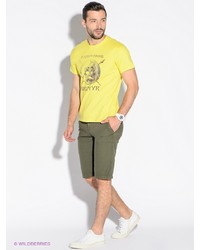 Мужская желтая футболка с принтом от ARBOR VITAE