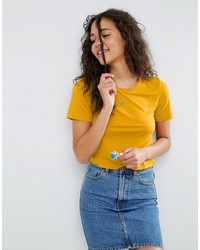 Женская желтая футболка от Asos