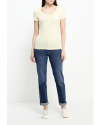 Женская желтая футболка от Calvin Klein Jeans