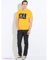 Мужская желтая футболка от Caterpillar