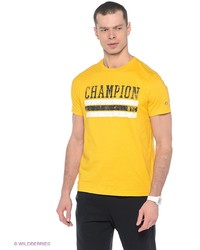 Мужская желтая футболка от Champion