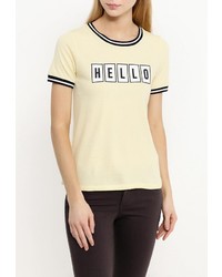 Женская желтая футболка от Jennyfer