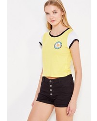 Женская желтая футболка от Jennyfer