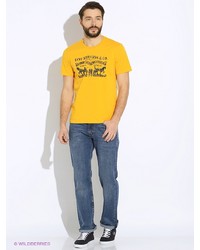 Мужская желтая футболка от Levi's