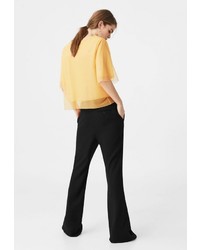 Женская желтая футболка от Mango