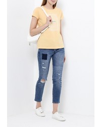 Женская желтая футболка от Modis