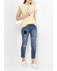 Женская желтая футболка от Modis