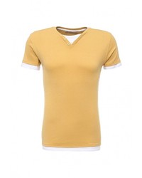 Мужская желтая футболка от Piazza Italia