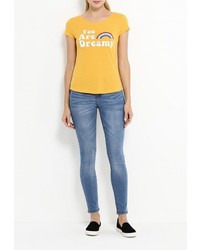 Женская желтая футболка от SPRINGFIELD