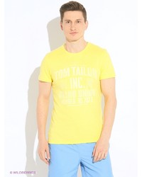 Мужская желтая футболка от Tom Tailor