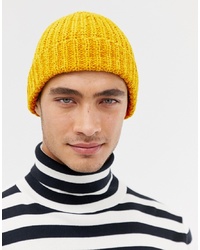 Мужская желтая шапка от ASOS DESIGN