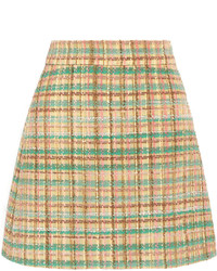 Желтая юбка в клетку