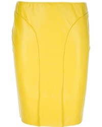 Желтая юбка-карандаш от Cédric Charlier