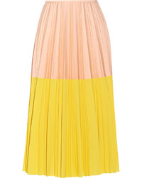 Желтая юбка-миди со складками от Cédric Charlier