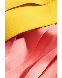 Желтая юбка-миди со складками от Marni