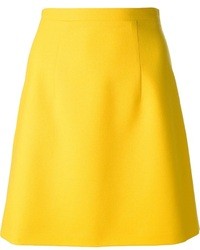 Желтая юбка-миди от Christopher Kane