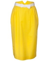 Желтая юбка-миди от Courreges