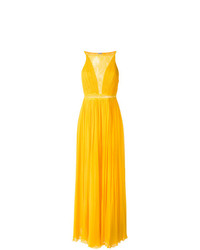 Желтое вечернее платье со складками от Tufi Duek