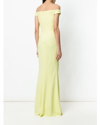 Желтое вечернее платье от Alexander McQueen