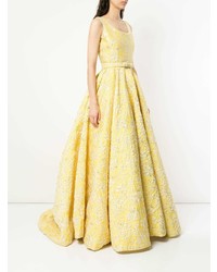 Желтое вечернее платье от Bambah