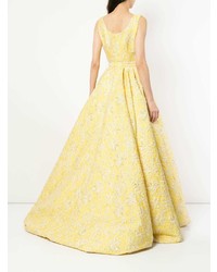 Желтое вечернее платье от Bambah