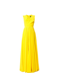 Желтое вечернее платье от Greta Constantine