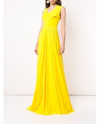 Желтое вечернее платье от Greta Constantine