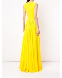 Желтое вечернее платье от Greta Constantine