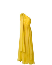 Желтое вечернее платье от Maria Lucia Hohan