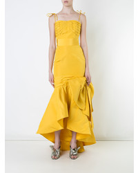 Желтое вечернее платье от Bambah