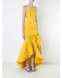 Желтое вечернее платье от Bambah