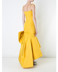 Желтое вечернее платье от Bambah
