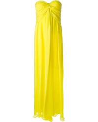 Желтое вечернее платье от MSGM