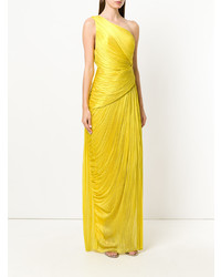 Желтое вечернее платье от Maria Lucia Hohan