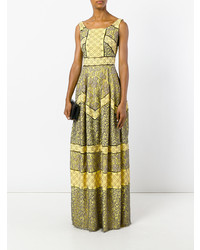 Желтое вечернее платье от Talbot Runhof