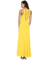 Желтое вечернее платье от Robert Rodriguez