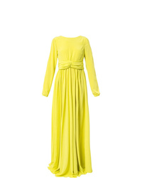 Желтое вечернее платье от Rochas
