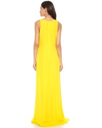 Желтое вечернее платье от Jenni Kayne