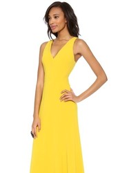Желтое вечернее платье от Robert Rodriguez