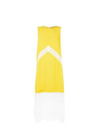 Желтое кружевное платье-миди от N°21