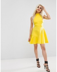 Желтое кружевное платье от Asos