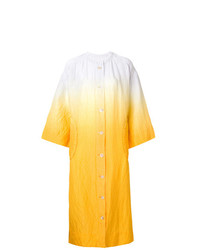 Желтое льняное платье-миди от Tsumori Chisato