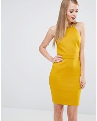 Желтое облегающее платье от TFNC