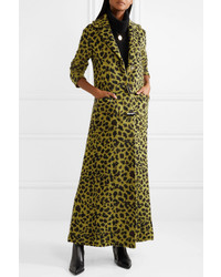 Женское желтое пальто с принтом от Missoni